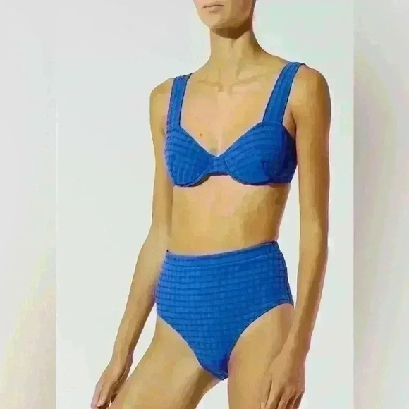 Solid and Striped Lilo Top & Baby Short Bottom Bikini, Size S, NWOT - Picture 1 of 3